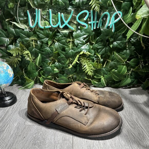 Xero Shoes Men's Alston Full-Grain Buffalo Leather Oxford Shoe Caramel Size 13 - Picture 1 of 11